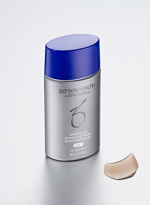 Sheer Fluid Broad-Spectrum Sunscreen SPF 50 | ZO Skin Health, Inc.